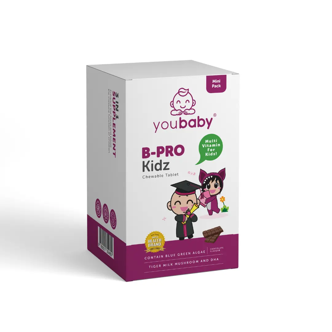 Youbaby B-Pro Kids chocolate flavour daily supplement Malaysia